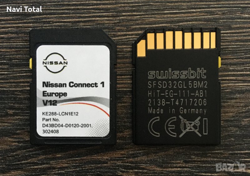 Ново NISSAN Connect 1 (LCN1) V12 MAPS SD CARD 2024гд сд карта Нисан, снимка 1