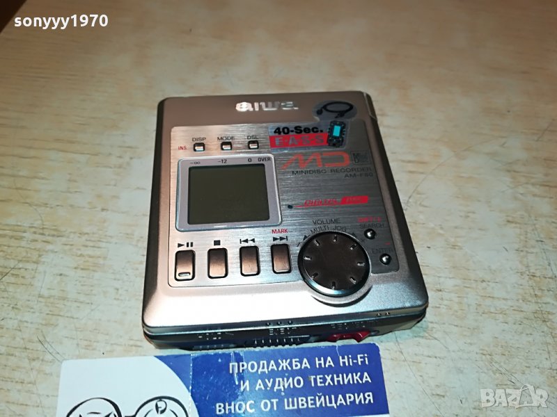 ПОРЪЧАН-aiwa am-f80 minidisc recorder-mettal germany 1807211909, снимка 1