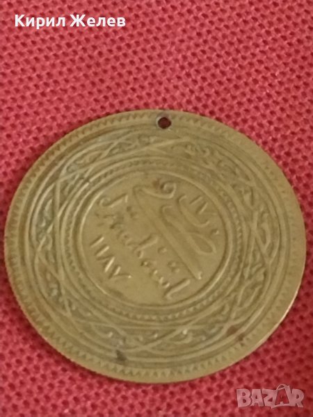 Стар месингов пендар накит Българско производство Царство България за КОЛЕКЦИЯ ДЕКОРАЦИЯ 28606, снимка 1