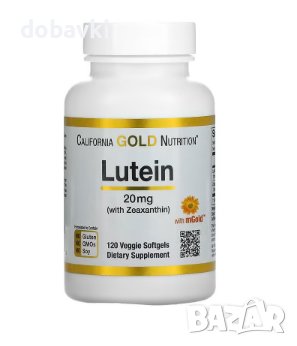 06/24 срок Лутеин и Зеаксантин California Gold Nutrition, Lutein with Zeaxanthin, 20 mg, 120, снимка 1