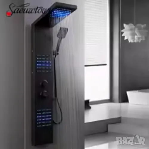 💦 Интелигентен LED Смесител за Мивка – Цифров Дисплей, Топла и Студена Вода Водопаден Дизайн 🌡️, снимка 1