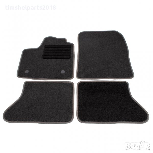 Мокетни стелки за Dacia Dokker след 2013 година 4 части черни, снимка 1