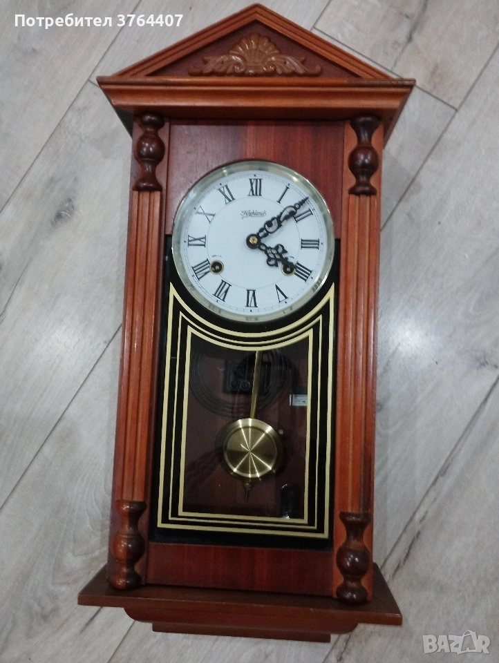 Стенен часовник с ключ , снимка 1