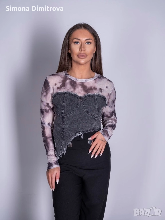 Мрежеста блуза-Marble, снимка 1