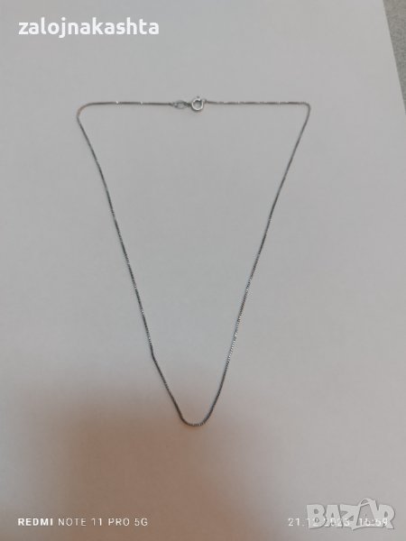 сребърен синджир 1,83, снимка 1