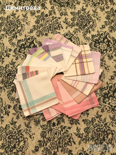 Носни кърпички - мъжки, дамски и детски - памучни, копринени и жарсе, снимка 1