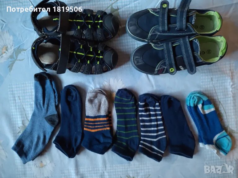 летни обувки за момче номер 35,2бр по 5лв+бонус7бр чорапки, снимка 1