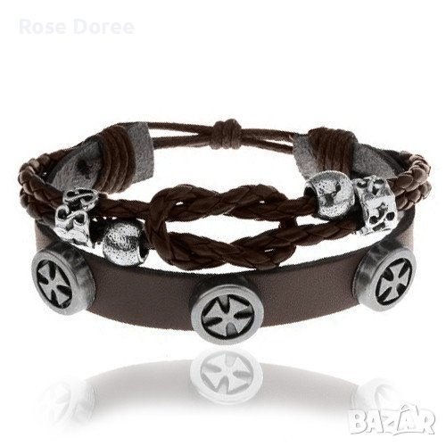 Ръчно изработена кожена гривна - последна бройка, снимка 1