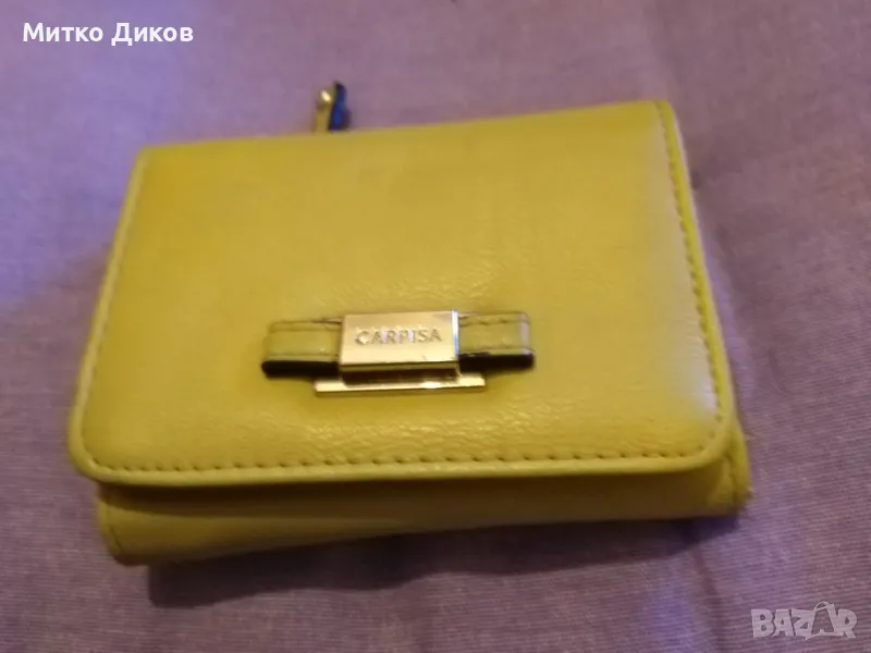 Марково дамско кожено  портмоне две части 115х90мм ново, снимка 1