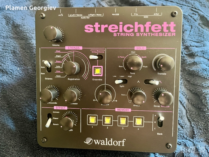 Продавам 499 лв синтезатор WALDORF Streichfett - модул, снимка 1