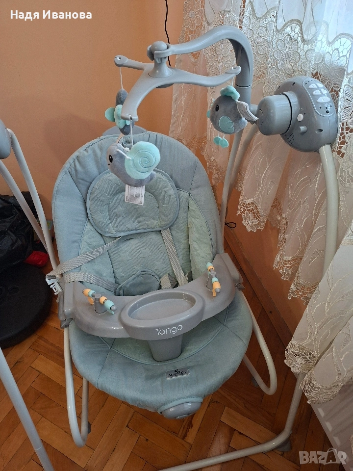 Електрическа бебешка люлка, снимка 1