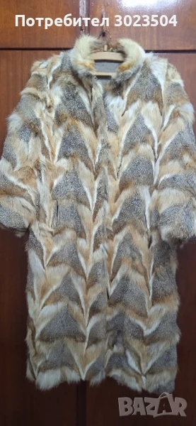 Палто от лисичи кожи, естествена кожа, снимка 1