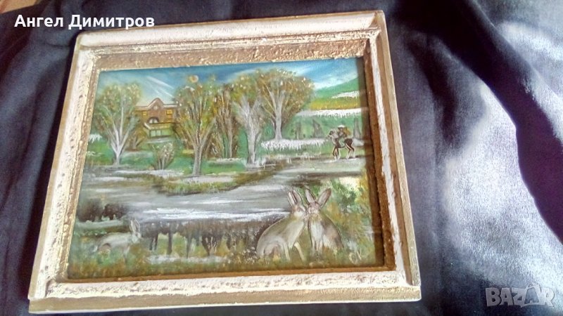 Картина смесена техника подписана , снимка 1