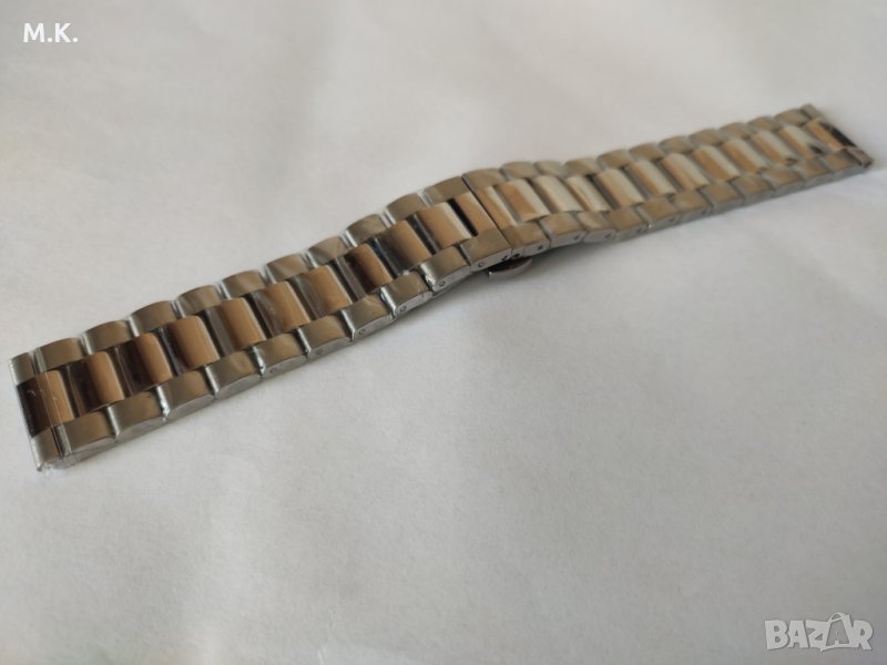  Масивна верижка   за часовник от неръждаема стомана  -  22мм, снимка 1