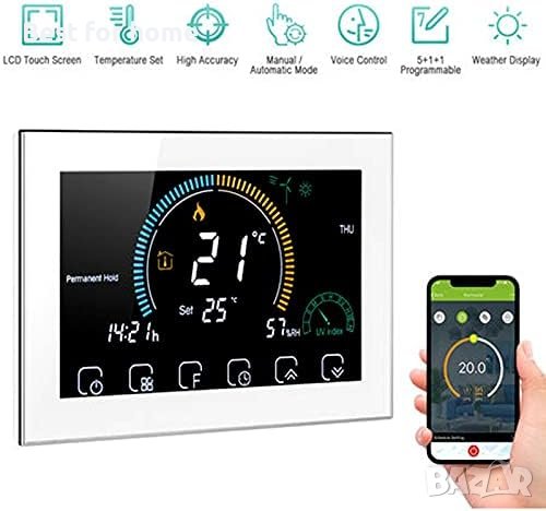 WiFi термостат за управление на газов котел, сух контакт, интелигентен термостат, снимка 1