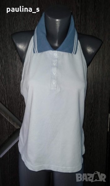 Дамска блуза с яка и гол гръб "re-ject" ® / голям размер , снимка 1