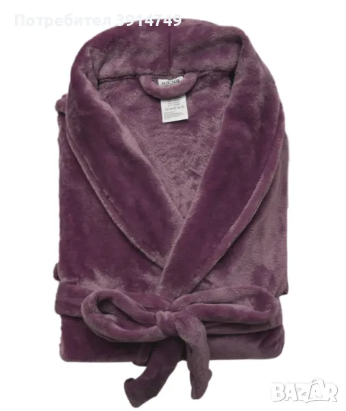 Халат от пухкав, плътен (240 г/кв.м) топъл полар, високо качество; мъже/жени, S, M, L, НОВ, снимка 1