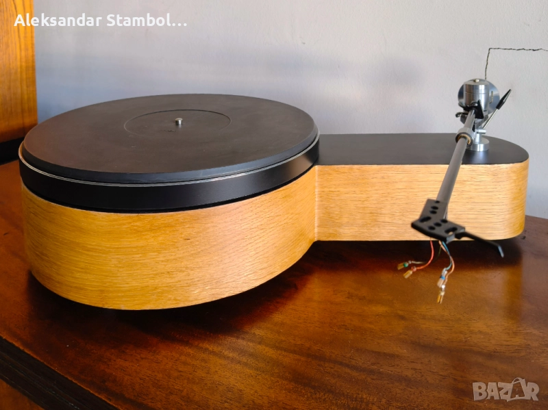 Ръчно изработен бутиков грамофон с рамо 12 инча, снимка 1