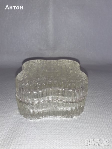 Стъклена кутийка за бижута., снимка 1