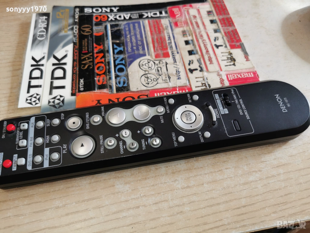 denon rc-1073 remote control-внос swiss 2801261503, снимка 1