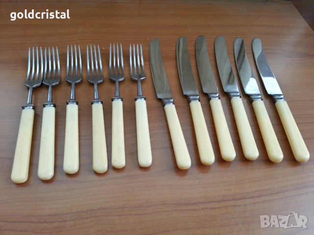 Руски прибори за хранене вилици ножове, снимка 2 - Антикварни и старинни предмети - 36771212