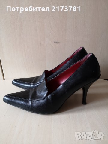 Дамски обувки на висок ток от естествена кожа , снимка 2 - Дамски елегантни обувки - 33196170