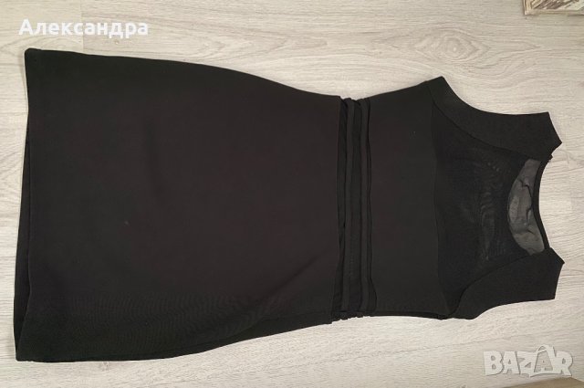 Черна рокля + златиста чанта, снимка 8 - Рокли - 38568931