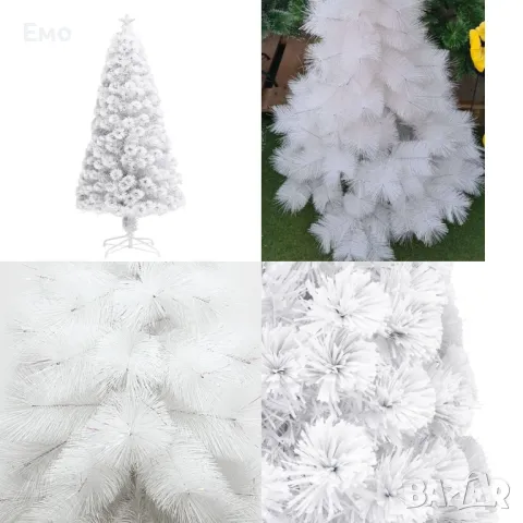 Промоция: Изкуствена коледна елха - бяла - 90 см