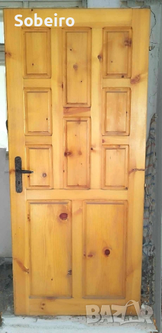 Дървена врата втора употреба, снимка 1 - Интериорни врати - 44881697