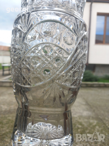 голяма кристална ваза   14/4, снимка 6 - Вази - 44933762