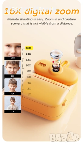 Фотоапарат с принтер за деца Фотоапарат за моментални снимки с принтер незабавен печат, снимка 6 - Други - 52646594