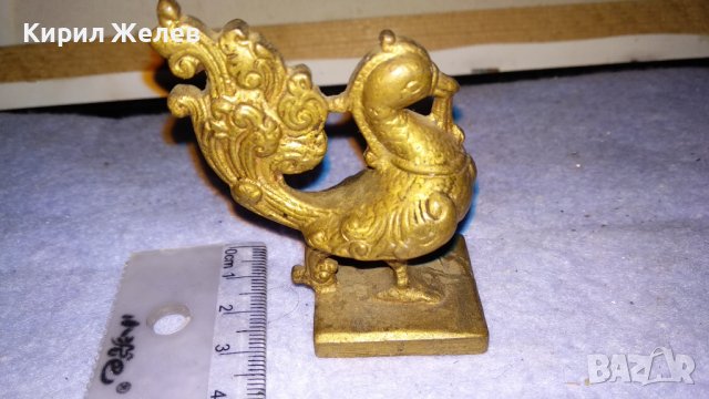 БРОНЗОВ ПЕТЕЛ - ЗНАК от КИТАЙСКИЯ ЗОДИАК Стара ФИГУРКА СТАТУЕТКА АЗИЯ ДАЛЕЧЕН ИЗТОК 34173
