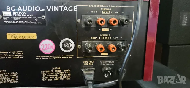 SANSUI BA-3000, CA-3000 крайно стъпало и предусивател, снимка 14 - Ресийвъри, усилватели, смесителни пултове - 49917215