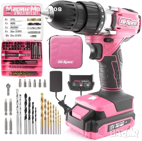 Акумулаторен винтоверт с битове