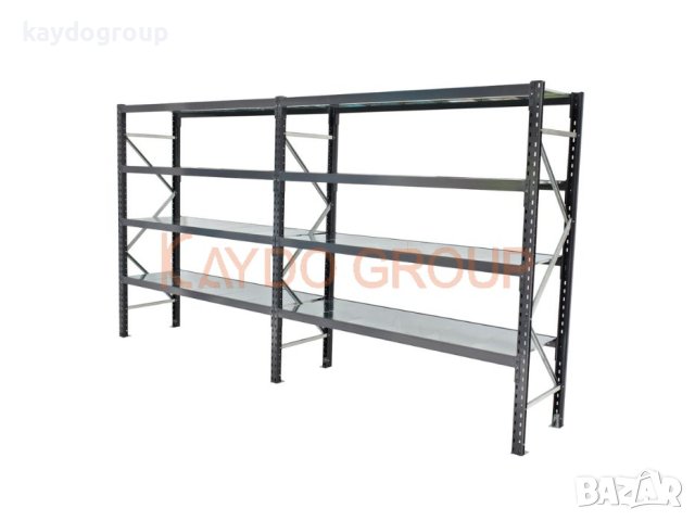 Налични Стелажи за склад и магазин, ръчна обработка, сив цвят, снимка 3 - Стелажи и щандове - 43884941