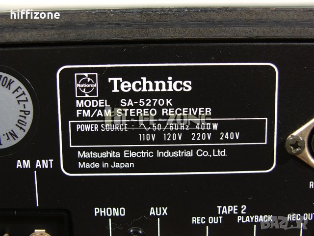 РЕСИВЪР  Technics sa-5270k /1 , снимка 9 - Ресийвъри, усилватели, смесителни пултове - 40330644