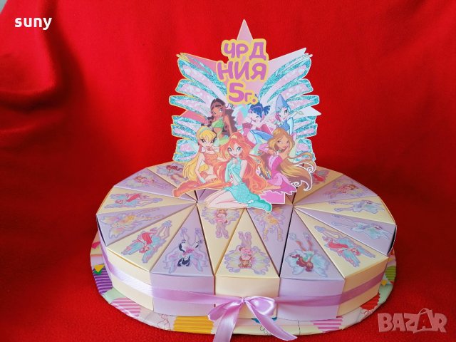 Картонена торта Winx, снимка 2 - Други - 32401242