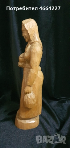 Дървена статуетка , снимка 4 - Антикварни и старинни предмети - 52945091