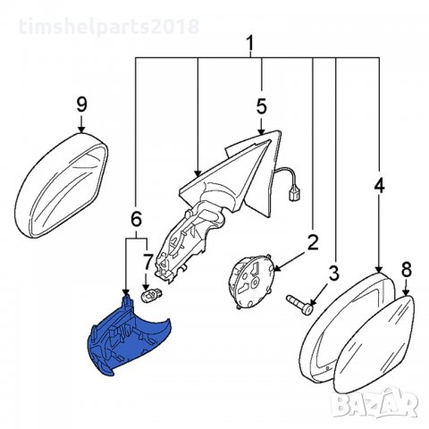 Мигачи в огледало за VW TIGUAN SHARAN SEAT ALHAMBRA SKODA, снимка 5 - Части - 33371295