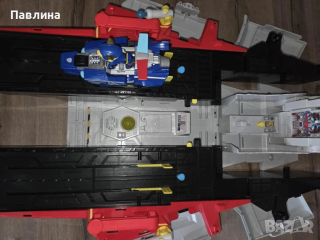 Paw Patrol: The Mighty Movie - Щаб самолетоносач Aircraft Carrier, снимка 5 - Влакчета, самолети, хеликоптери - 51179048