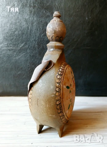 Малка дървена бъклица , снимка 2 - Антикварни и старинни предмети - 50680511