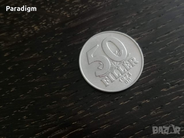 Монета - Унгария - 50 филера | 1973г., снимка 1 - Нумизматика и бонистика - 28221582