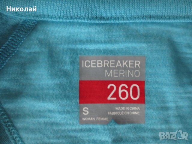 Icebraker Merino 260 Zone с дълъг ръкав и половин цип , снимка 5 - Спортни екипи - 43214730