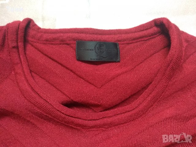 Мъжка блуза цвят бордо McQ Alexander McQueen, снимка 9 - Блузи - 33429112