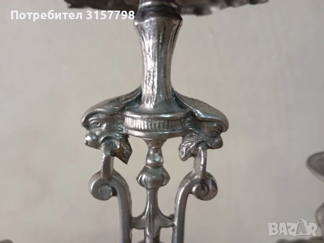 Бароков свещник, снимка 3 - Други ценни предмети - 50565000