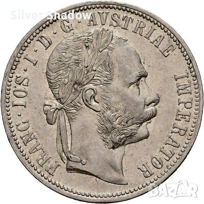 Монета Австрия 1 Флорин 1887 г  Франц Йосиф I, снимка 2 - Нумизматика и бонистика - 39688355