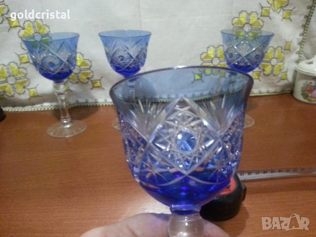 Кристални чаши немски кристал , снимка 5 - Антикварни и старинни предмети - 43555201