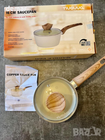 nuovva Незалепваща тенджера с капак, индукционна, малка, 16 см, снимка 8 - Съдове за готвене - 44866497