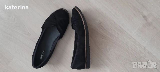 Черни обувки-велур, снимка 2 - Дамски ежедневни обувки - 37547854