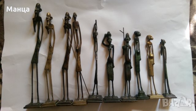 Бронзови Африкански фигури 8 броя